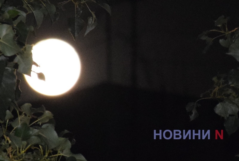 В Николаеве можно наблюдать «клубничную луну» (фото)