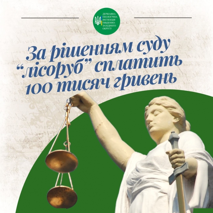 «Лесоруба», уничтожавшего насаждения вдоль железной дороги на Николаевщине, наказали на 100 тыс. гривен