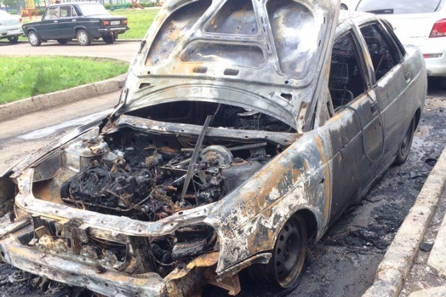 В Николаевской области сгорели Lada и Volkswagen