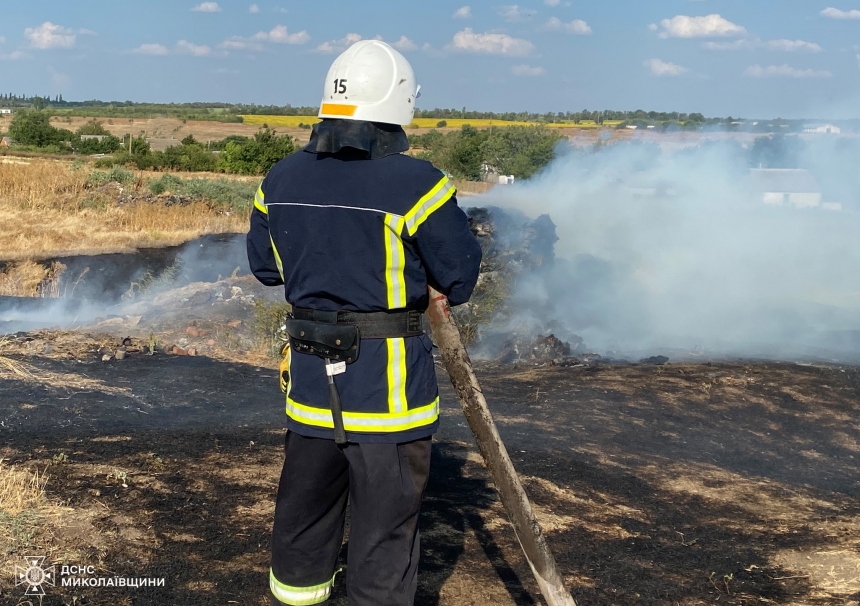 В Николаевской области за 4 дня произошло около 200 масштабных пожаров