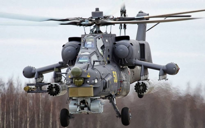 В России разбился военный вертолет Ми-28