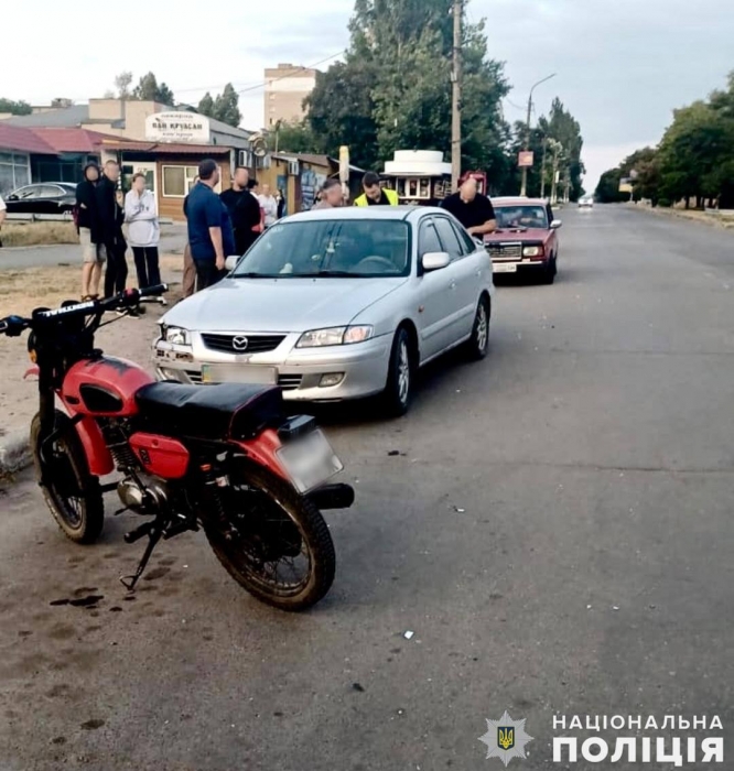 В Первомайске «Мазда» врезалась в мотоцикл: пострадала несовершеннолетняя