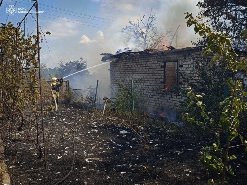 В Николаевской области горели жилой сектор и лес