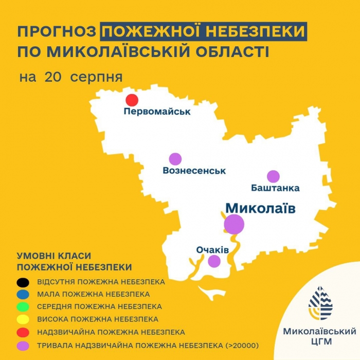 На Миколаївщині – найвищий клас пожежної небезпеки: мешканців закликають до пильності