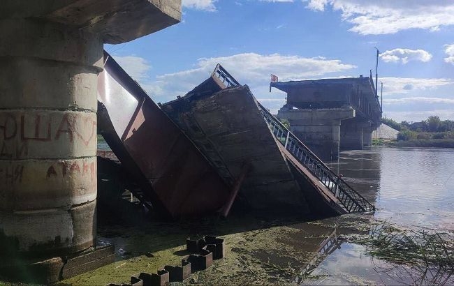 Понтонный мост через Сейм в Курской области ликвидирован, - спутниковые снимки