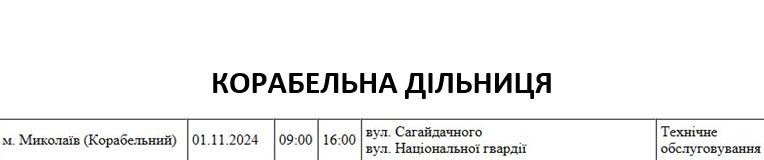 60 улиц Николаева на целый день останутся без света