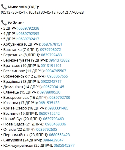 В Николаевской области перебои в работе спецлиний «101» и «112»: список резервных номеров