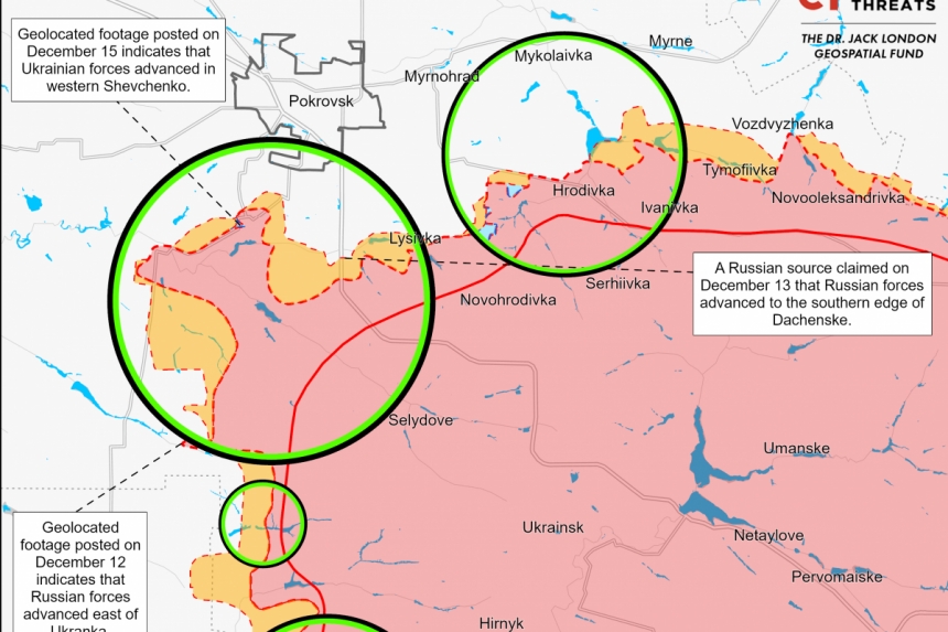 Українські війська відбили у росіян позиції під Покровськом, – ISW