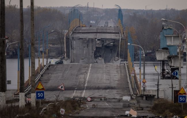 Россияне хотели форсировать Днепр в районе Антоновского моста, но не доплыли до середины