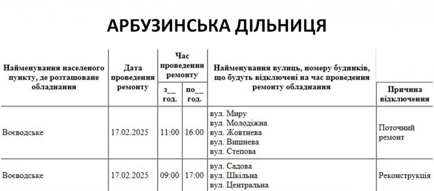 Де в Миколаєві та області 17 лютого відключатимуть світло (адреси)