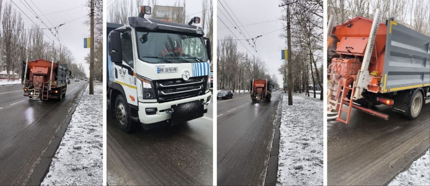 В Николаеве дорожные службы перешли в усиленный режим работы (фото)