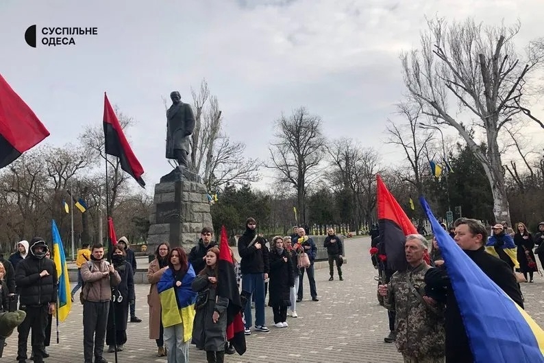 В Одессе прошло прощание с убитым активистом Демьяном Ганулом (фото)