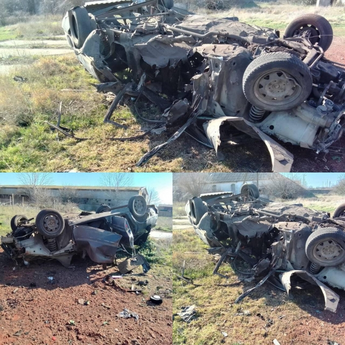 В окупованому Скадовську вибухнув автомобіль із двома російськими офіцерами (фото)