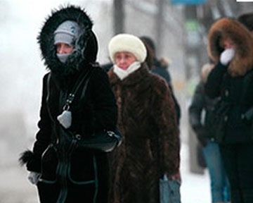 В Украину идут двадцатиградусные морозы