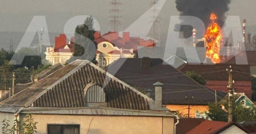 Дрони атакували НПЗ та військову частину в Краснодарському краї РФ (відео)