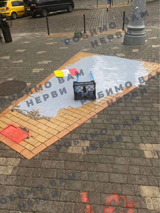 «Тень Пушкина» закрасили в Одессе