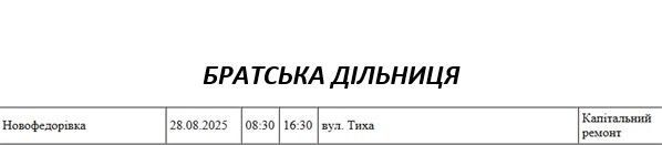 Где в Николаеве и области в четверг будут отключать свет