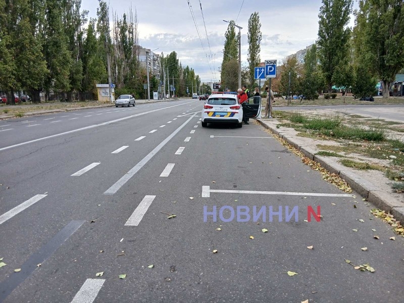 Из-за новой разметки произошло двойное ДТП в Николаеве (фото)