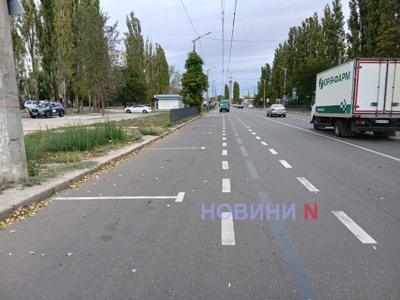 Из-за новой разметки произошло двойное ДТП в Николаеве (фото)