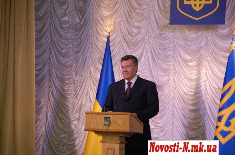 Николаев посетит Президент Украины Виктор Янукович