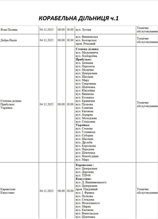 Де в Миколаєві та області у вівторок не буде світла (адреси)