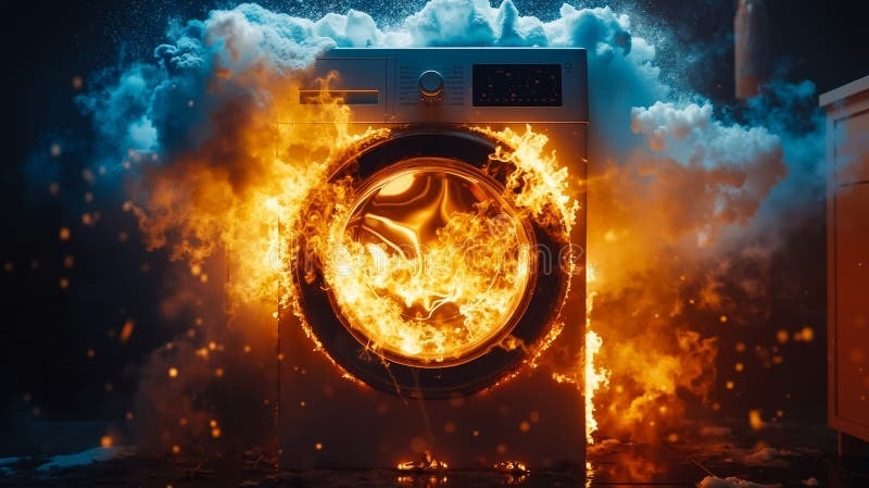 В Николаеве загорелась стиральная машинка в квартире. Фото иллюстрационное