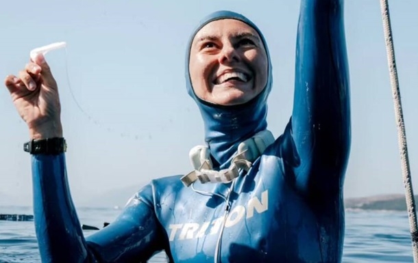 Украинская спортсменка установила новый мировой рекорд по фридайвингу без ласт