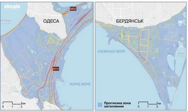 Глобальне потепління може затопити прибережні території України