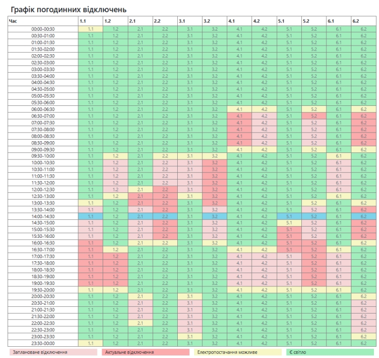 В Николаевской области пройдут дополнительные отключения света по графику