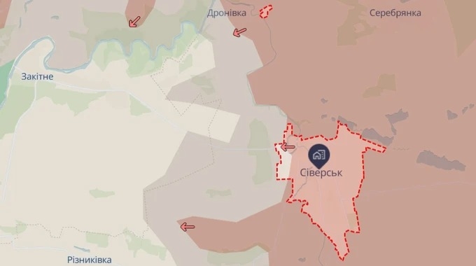 ВСУ отошли от Северска Донецкой области, - Генштаб