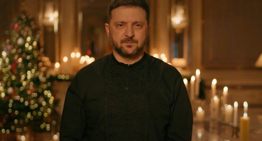Зеленський привітав із Різдвом Христовим (відео)