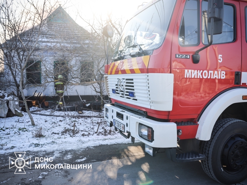 В Николаеве и области горели дома: один человек погиб, двое пострадали