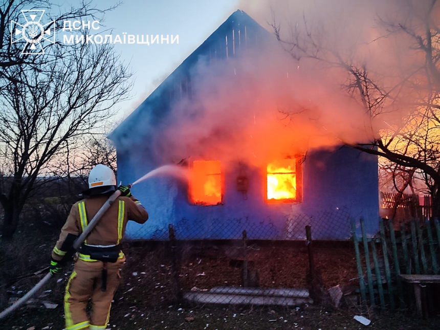 Пожежа у селі під Миколаєвом: загинув чоловік