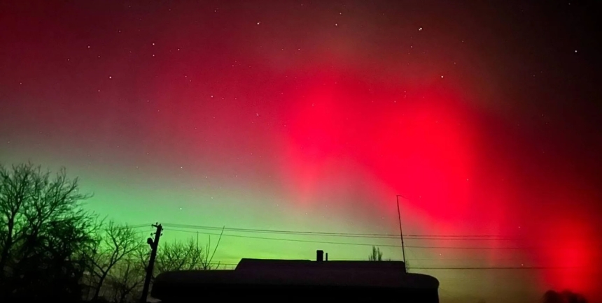 Над Україною спостерігали північне сяйво (фото)