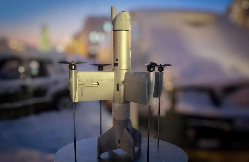 У Києві представили найновіший дрон-перехоплювач Octopus британської делегації