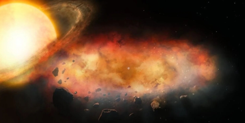 Астрономы обнаружили гигантское металлическое облако вокруг загадочного объекта