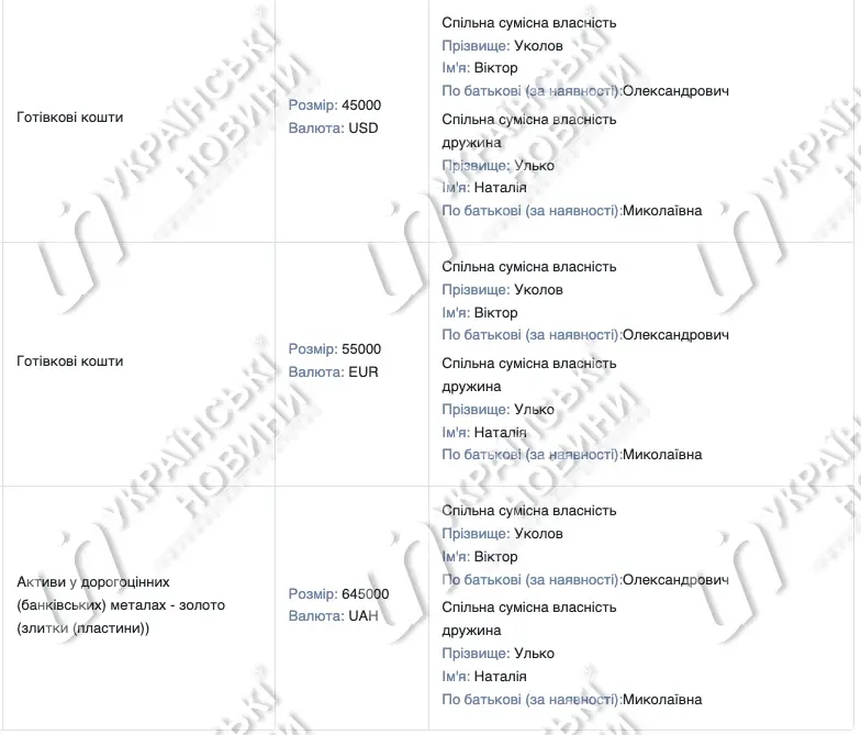 Экс-нардеп после увольнения из армии указал в декларации золото и крупные сбережения