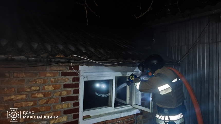 Коротке замикання спричинило пожежу в будинку в Миколаєві