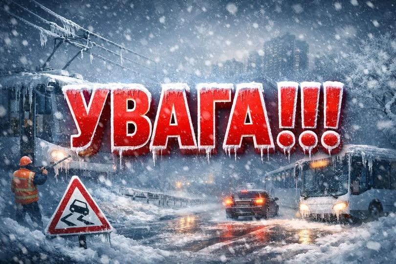 Через ожеледицю можливі збої в роботі електротранспорту у Миколаєві: один тролейбус не вийде на маршрут