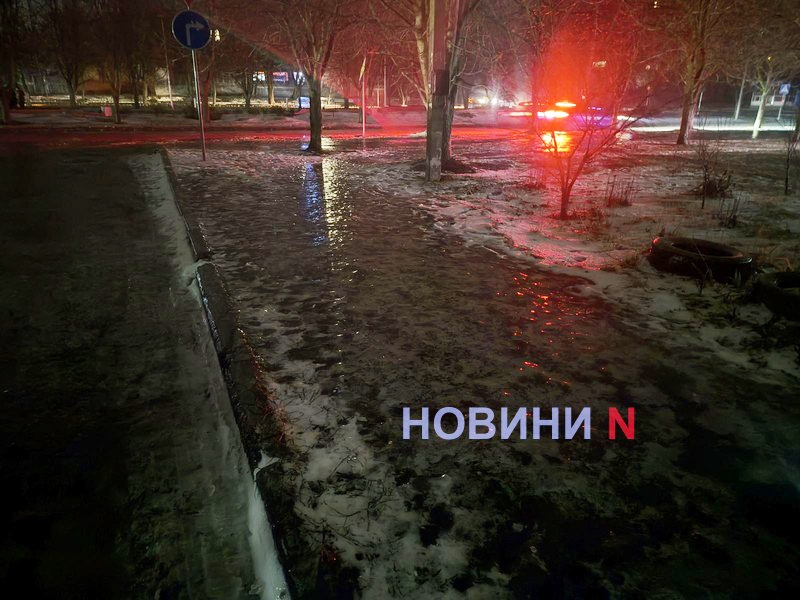 В Николаеве сильный гололед – выходить на улицу опасно