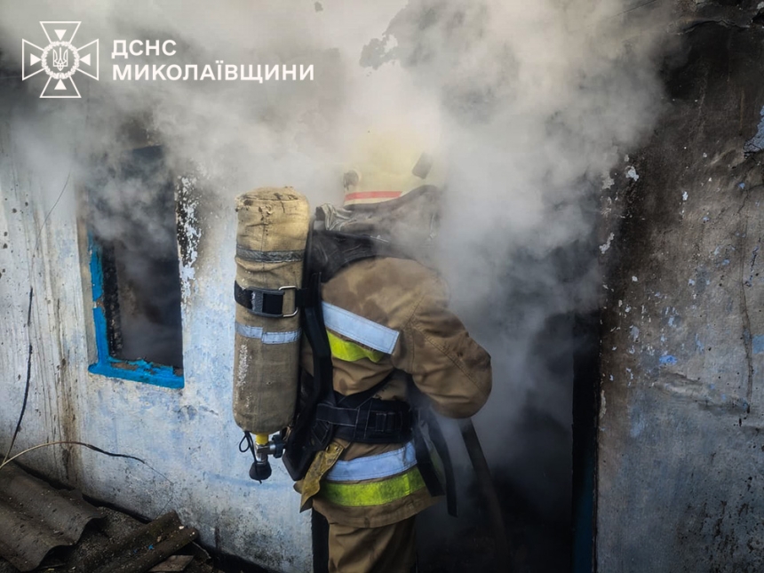 В Николаеве горел жилой дом: мужчина отравился продуктами горения