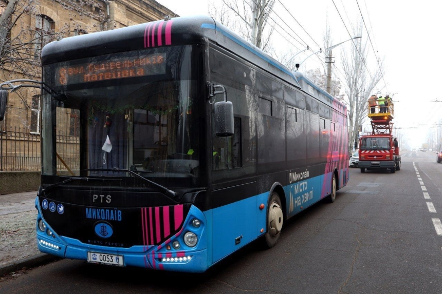 У Миколаєві тролейбуси працюють із затримками: змінено маршрут №8
