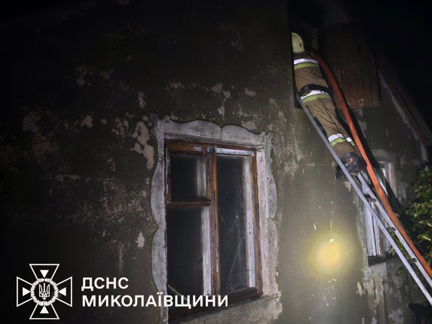 В горящем доме обнаружили тело хозяина в селе под Николаевом