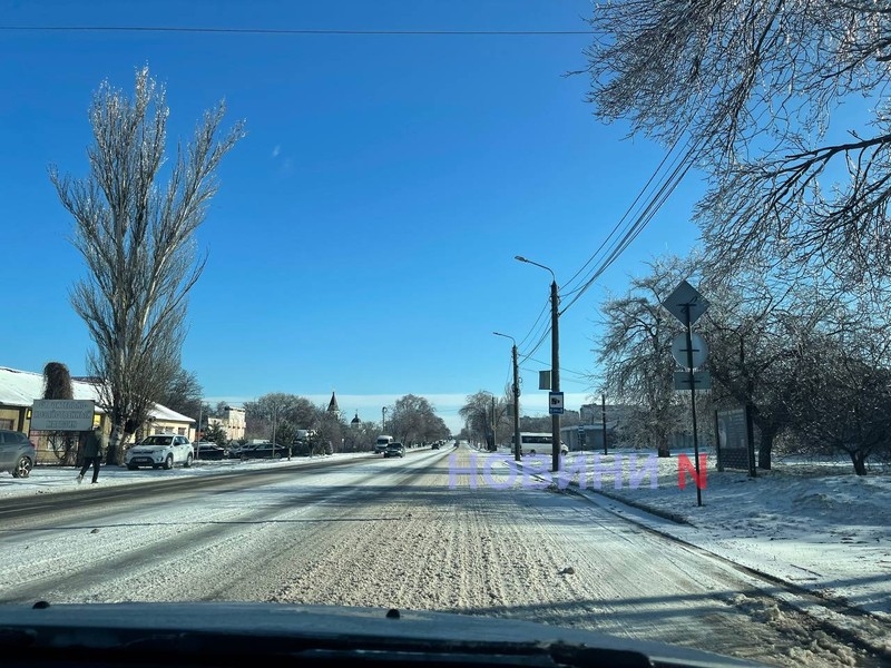 Состояние дорог в Николаеве утром, 19 февраля: скользко и снежная «каша» (фото)