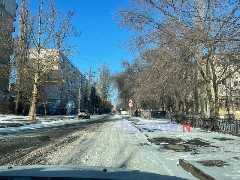 Состояние дорог в Николаеве утром, 19 февраля: скользко и снежная «каша» (фото)
