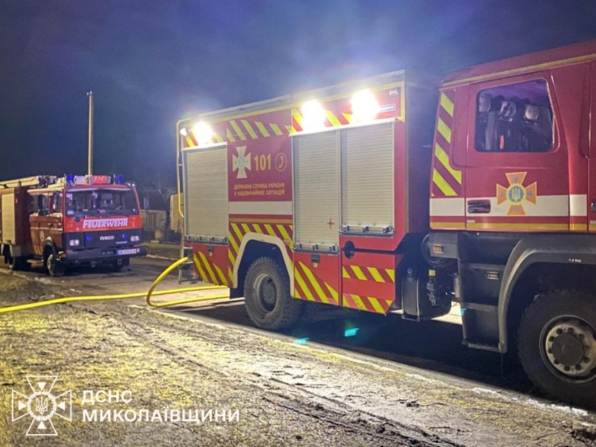 В Вознесенске горел автомобиль Daewoo