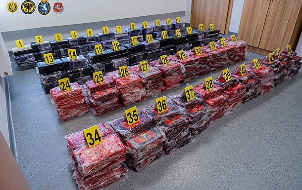 В Литве изъяли тонну кокаина