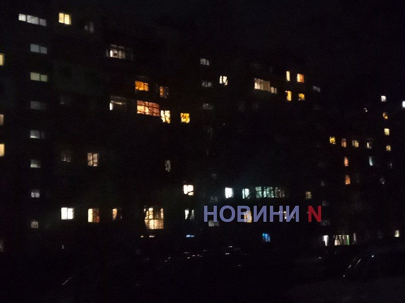 Весь Миколаїв знеструмлений внаслідок обстрілу «шахедами»