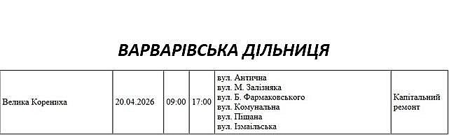 Отключение света из-за ремонта: какие улицы в Николаевской области будут завтра обесточены