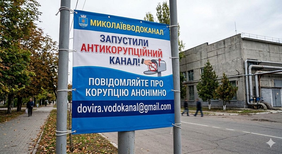 «Миколаївводоканал» запустив «лінію довіри» для повідомлень про корупцію та зловживання